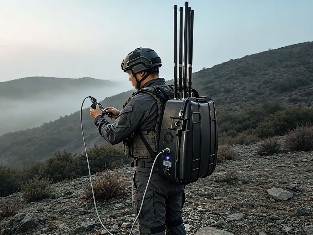 Manpack Starlink Jamming System for Special Forces